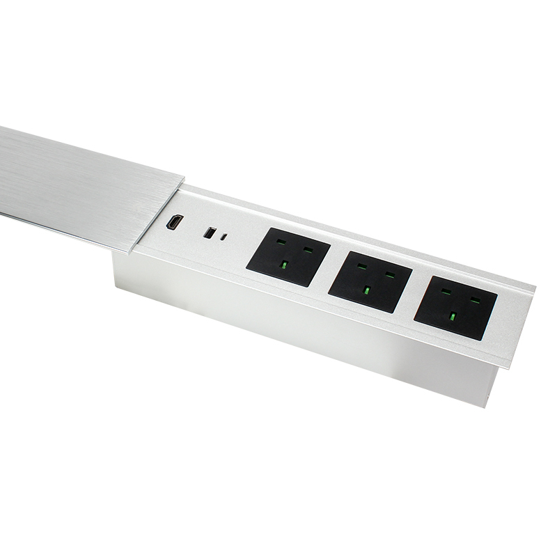 New slip socket living room slide flip up electrical sockets UK UAE type c power socket