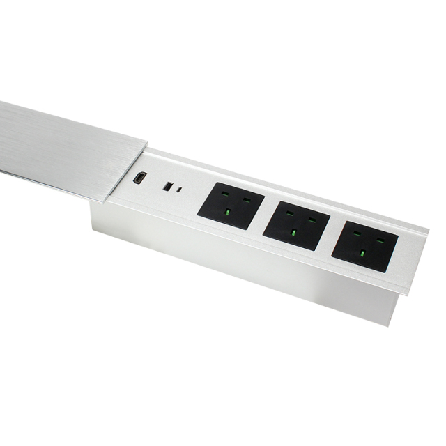 New slip socket living room slide flip up electrical sockets UK UAE type c power socket