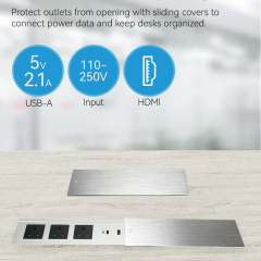 New slip socket living room slide flip up electrical sockets UK UAE type c power socket