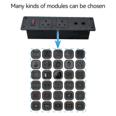 Factory legrand fast charging tabletop switch on off power strip socket plug extension UK with network