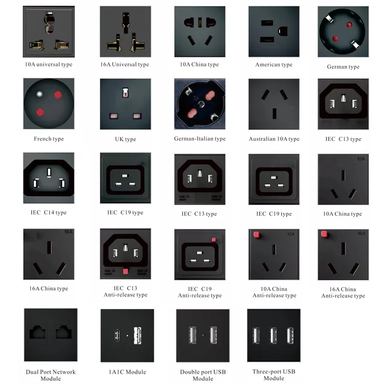 New China standard sliver table clamp socket tabletop electric extension socket with switch 1.8 m power plug