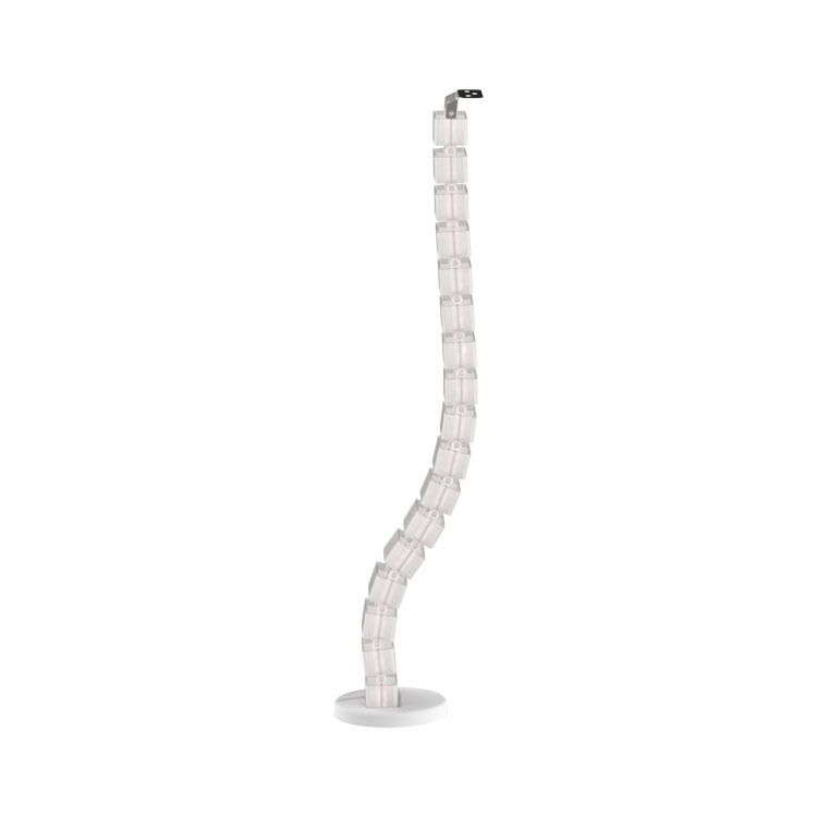Height Adjustable Wire Manager Computer Plastic Black Vertical Desk Mounted White Under Desk Cable Management