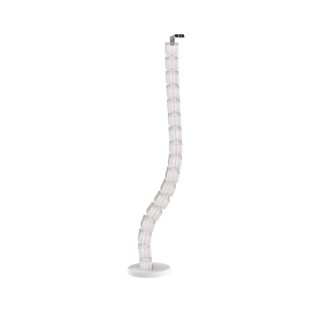 Height Adjustable Wire Manager Computer Plastic Black Vertical Desk Mounted White Under Desk Cable Management