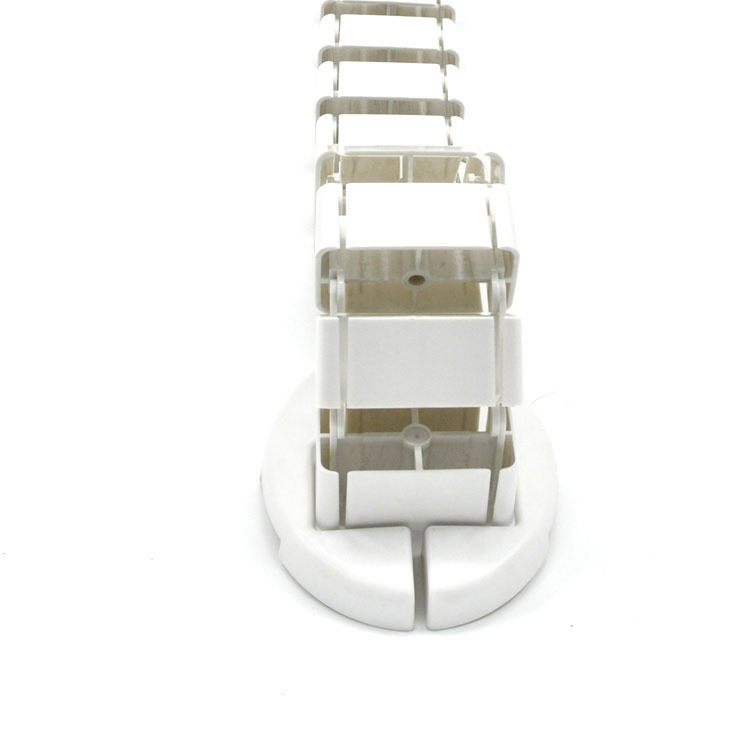 Height Adjustable Wire Manager Computer Plastic Black Vertical Desk Mounted White Under Desk Cable Management