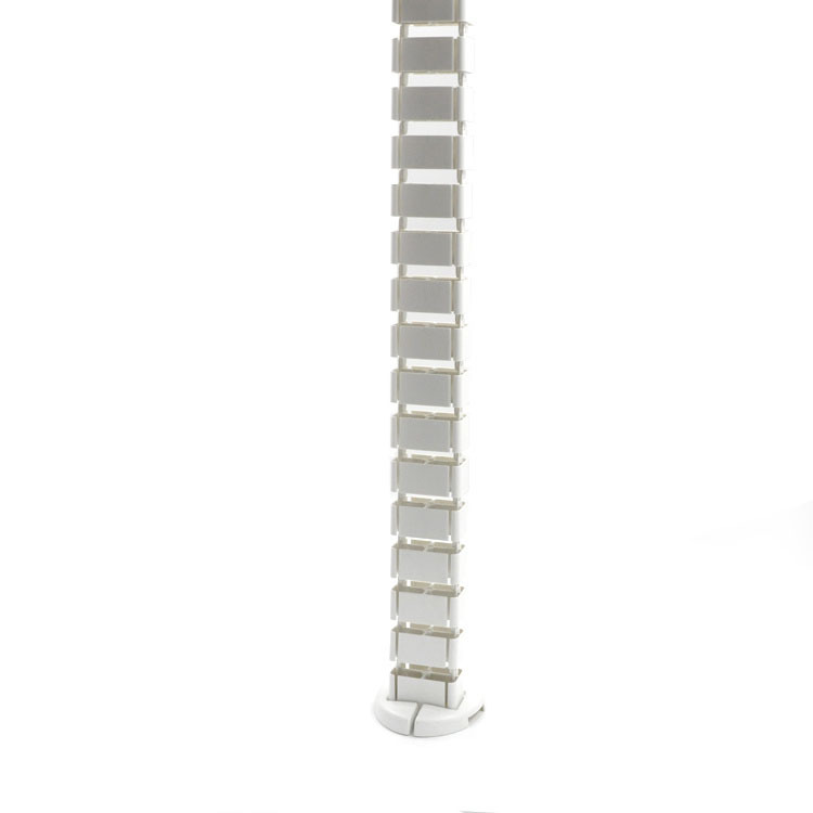 Height Adjustable Wire Manager Computer Plastic Black Vertical Desk Mounted White Under Desk Cable Management
