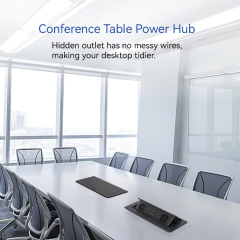 Kitchen worktops hidden desk 2 pin eu pop up sockets built-in safety sockets with 2 ac outlets