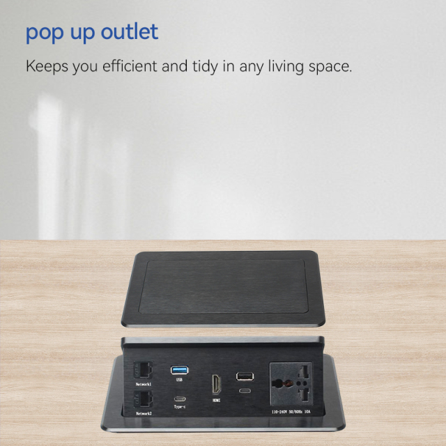 Conference Desk Table Universal Socket Electrical Materials Multi-media Pop up socket