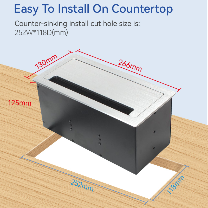 Conference New China Table Universal Socket Multi-media Pop up socket extension wire with network rj45