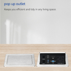 Conference New China Cable Organize Socket Multi-media Pop up socket extension wire with network VGA