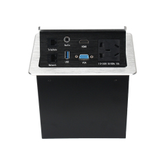Conference New China Cable Organize Socket Multi-media Pop up socket extension wire with network VGA