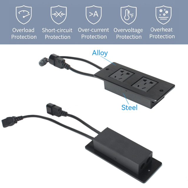 Wide compatible customize electrical metal power strip portable power strip with China plug