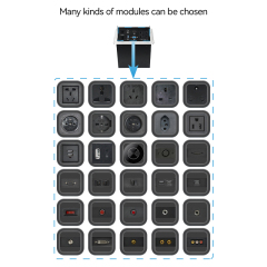 Conference New China Cable Organize Socket Multi-media Pop up socket extension wire with network VGA