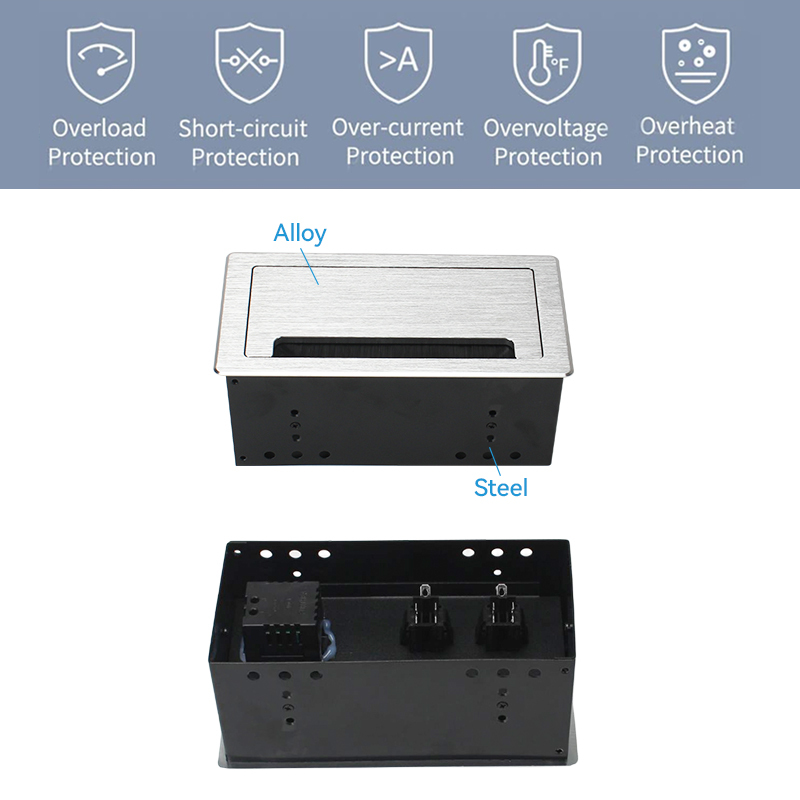 Conference switch socket conference table usb port flip up power socket for furniture electrical materials