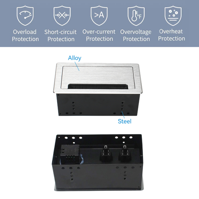 Conference switch socket conference table usb port flip up power socket for furniture electrical materials