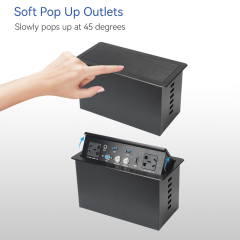Hot sale Table Top Power Socket Hidden Desktop Power Socket Pop Up Socket VGA For Home Office