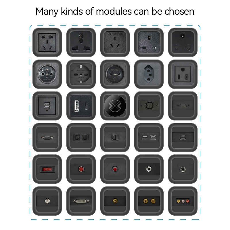 Conference switch socket conference table usb port flip up power socket for furniture electrical materials