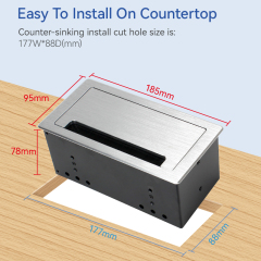 Conference switch socket conference table usb port flip up power socket for furniture electrical materials