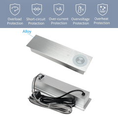 Conference UK Brushed sliver sliding socket with QI wireless charging