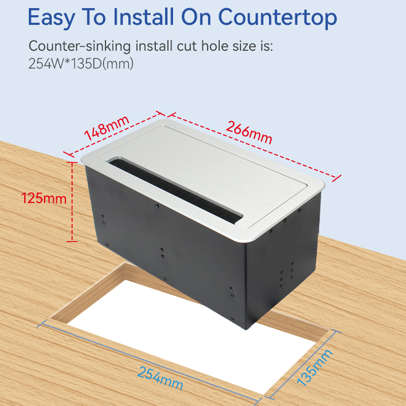 Conference Tabletop Recessed Outlet Flip Up Socket Table Flip Electrical Desk Flip Up Socket