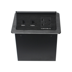 Conference Tabletop Desk Socket Plug Suppliers Electric switch Pop Up Socket Phone Network Box
