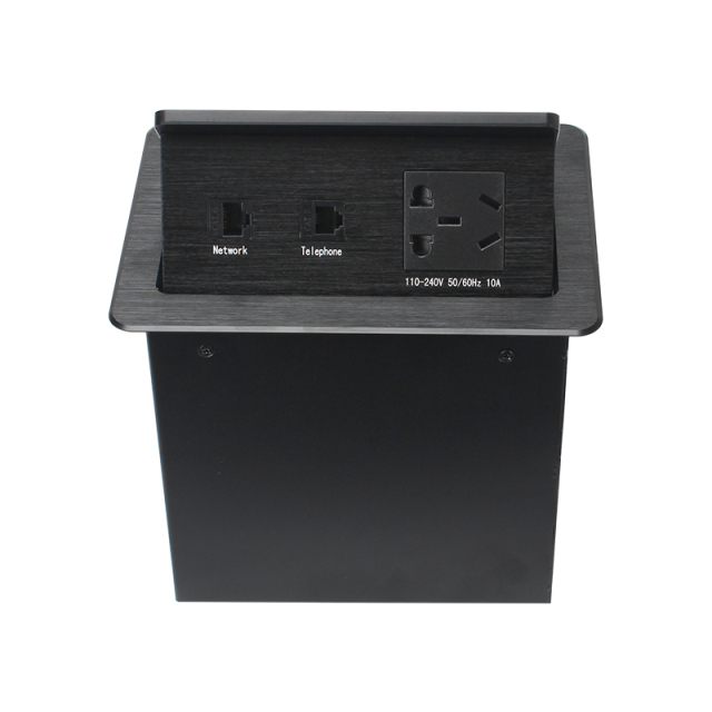 Conference Tabletop Desk Socket Plug Suppliers Electric switch Pop Up Socket Phone Network Box