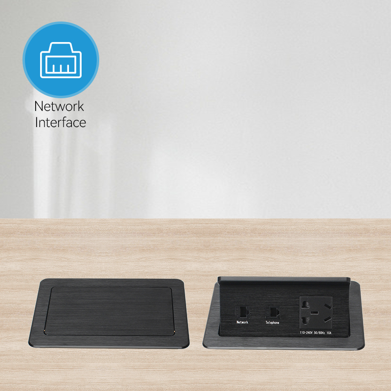 Conference Tabletop Desk Socket Plug Suppliers Electric switch Pop Up Socket Phone Network Box
