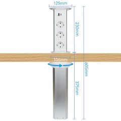 Gaost Kitchen countertop Desktop Socket EU Pop Up socket