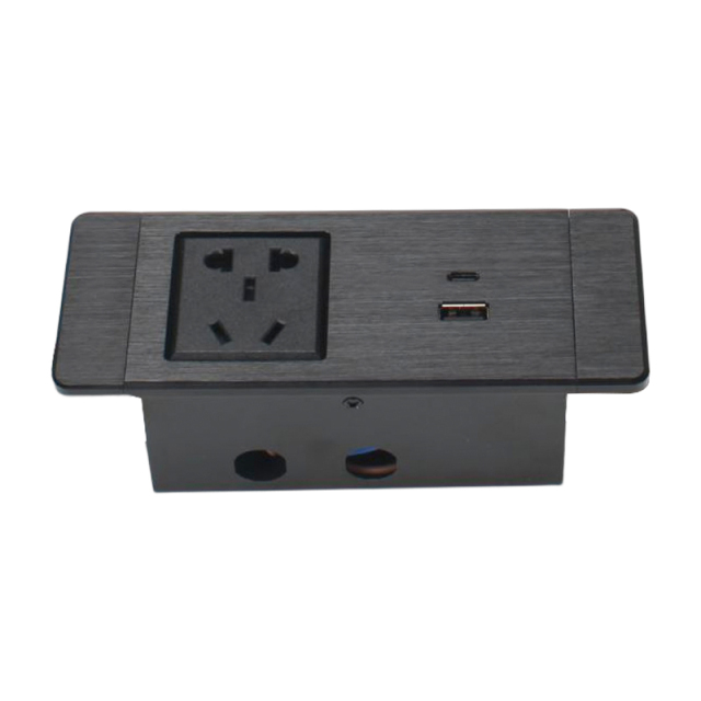 Factory Desktop Socket Aluminum Alloy Power Strip Plug Extension China Power Strip With Type C Usb A
