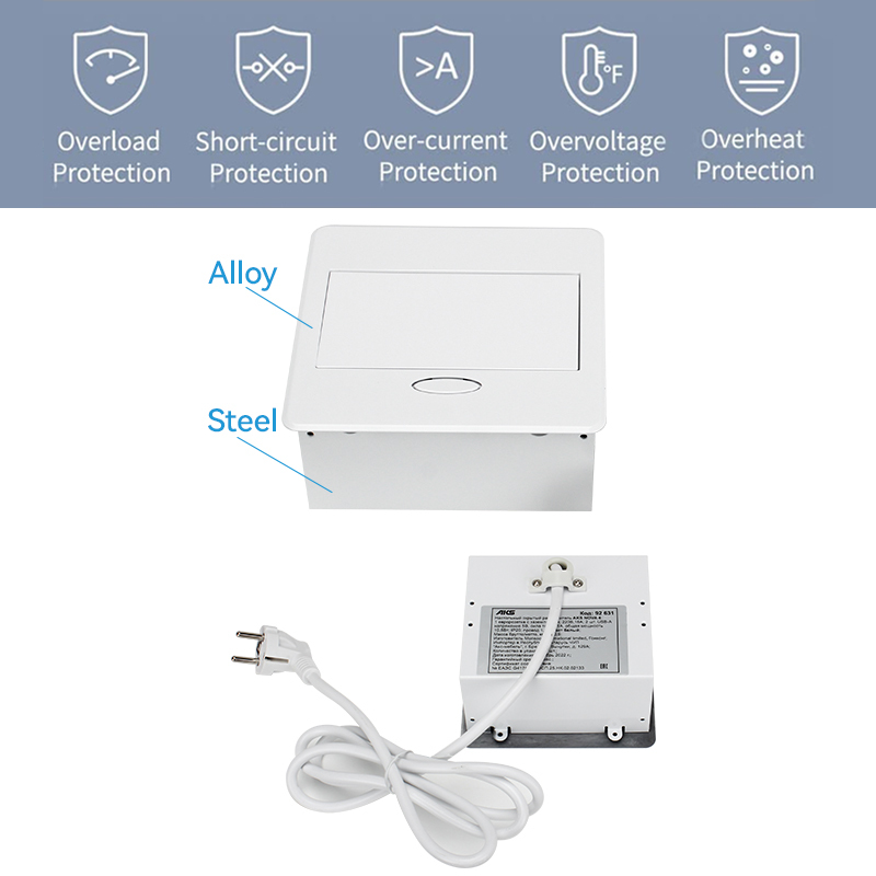 White table pop up power outlet socket 2 usb a pop up electrical outlet for countertops