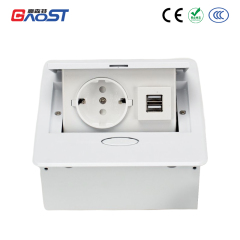 White table pop up power outlet socket 2 usb a pop up electrical outlet for countertops