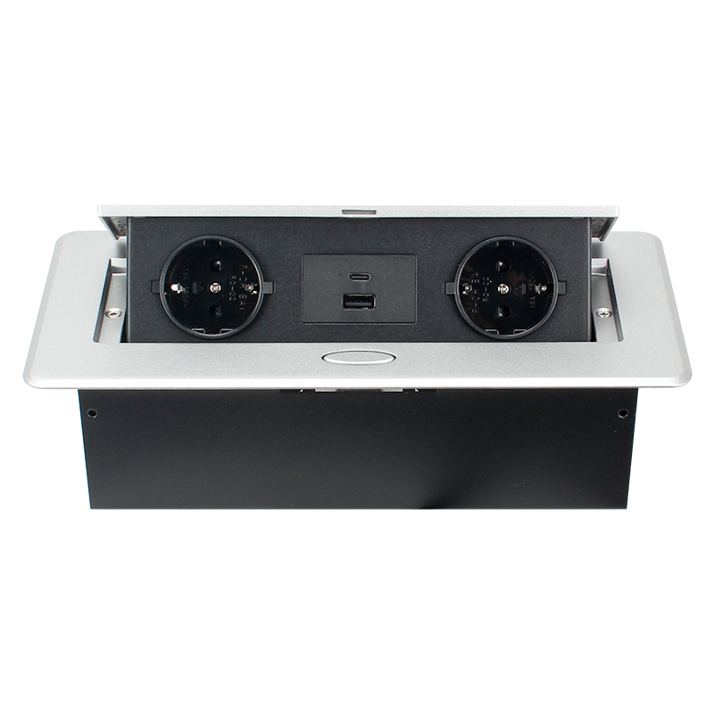 GAOST table EU German French pop up electrical outlet for countertops with USB A Type C