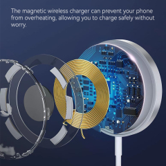 Potable 15 W Wireless Charger With Fast Charging Capability Type C For iphone Watch Pad ipad