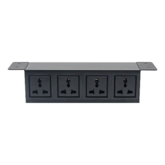 Gaost under desk universal power strip fast charging aluminum alloy power strip with flat plug