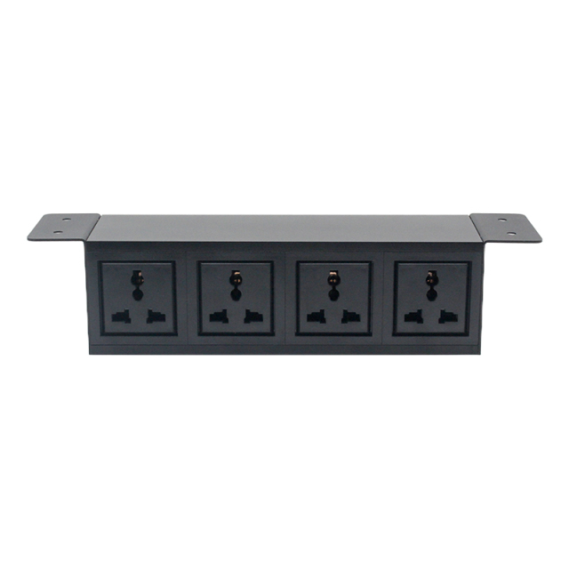 Gaost under desk universal power strip fast charging aluminum alloy power strip with flat plug
