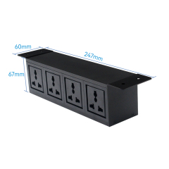Gaost under desk universal power strip fast charging aluminum alloy power strip with flat plug