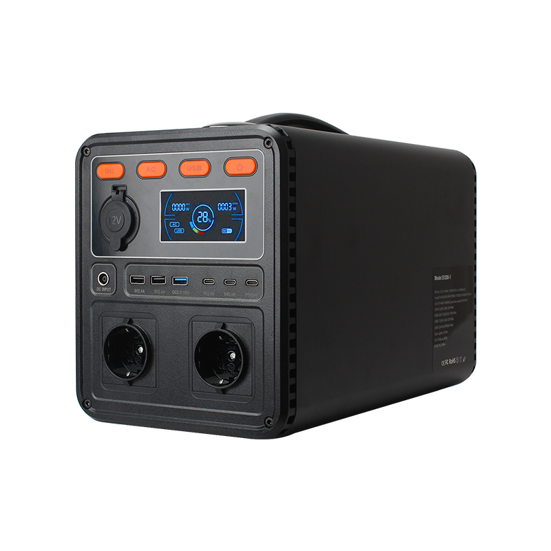Outdoor potable 1200 W power bank station USB 3.0 12 V fast charging power bank