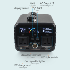 Outdoor potable energy storage equipment power bank PD 20W QC 3.0 support USB A type c battery charger