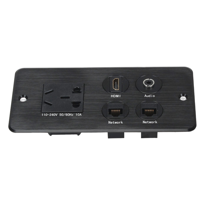 Flush mounted USB wall socket HDMI audio electrical outlet types power connection