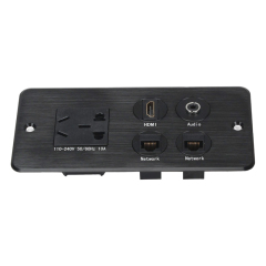 Flush mounted USB wall socket HDMI audio electrical outlet types power connection