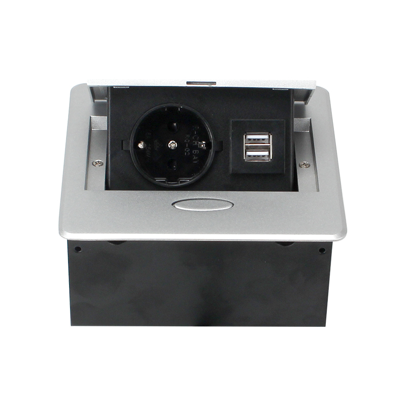 Pop up outlet retractable hidden recessed power strip pop up sockets for kitchen eu socket