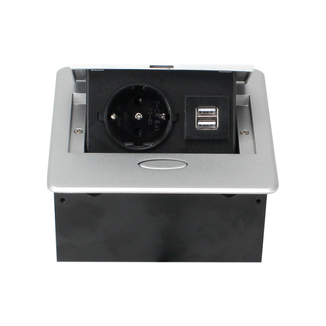 Pop up outlet retractable hidden recessed power strip pop up sockets for kitchen eu socket