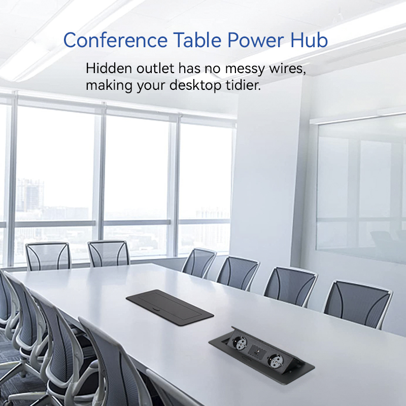 Furniture table QC charge pop up socket receptacle alloy faceplate USB Charging outlet box