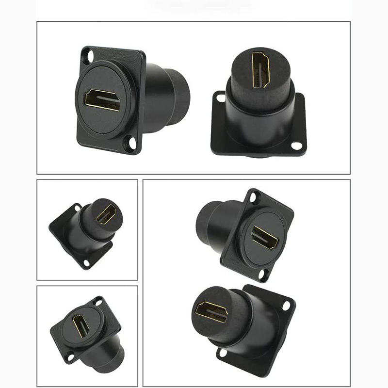 HDMI D Series Panel-Mount Connector | D-HDMI-A-B HDMI Pass Through Connector