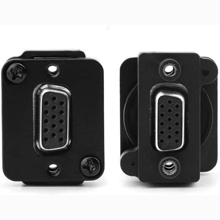 VGA D Series Panel-Mount Connector | D-VGA-A-B VGA Pass Through Connector