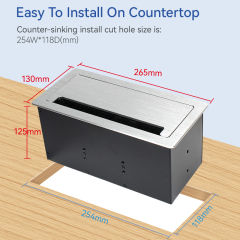 Conference table flip up socket cable cubles flat outlet luxury socket usb outlet