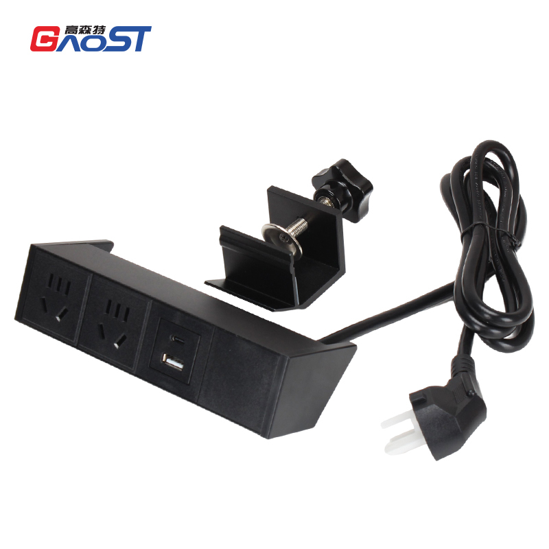 Fast charging PD 18 W type C desk edge clamp socket computer phone charger