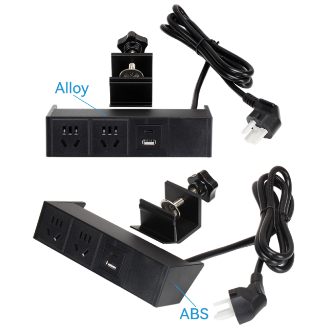 Fast charging PD 18 W type C desk edge clamp socket computer phone charger