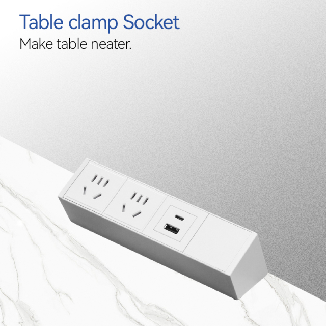 New design clamp socket PD 20 W furnitur power outlet fast USB charger