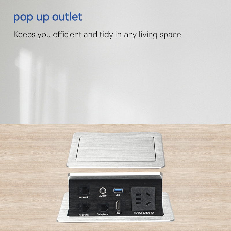 Table pop up socket usb HDMI NETWORK computer iphone charger pop up socket