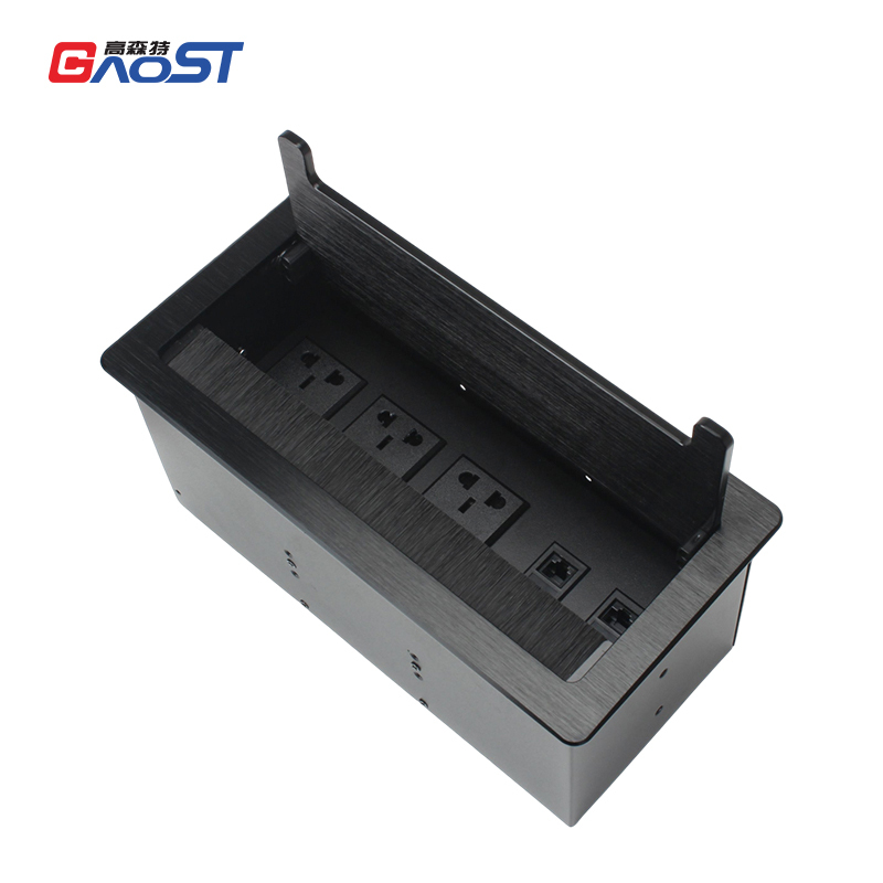 Conference table new GB fast charger flip up box 2 rj45 connector cat6 outlets